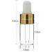 12PCS 3ml Empty Refill Mini Clear Glass Essential Oil Dropper Bottle Jars Sample Packing Vials with White Rubber Cap Cosmetic Perfume Sample Liquid Storage Holder Container Makepup Beauty Tool 12 Count (Pack of 1) White - Buy Online on GoSupps.com
