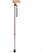 Canes Walking Stick Practical Crutches Telescopic Folding Crutches Ultra Light Portable Aluminum Alloy for Men and Lucky Star Metallic 99