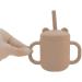 Phil & Kids 100% Silicone Toddler Sippy Cup with Straw - 4.3 Fl. Oz Pink | Baby Led Weaning Supplies - Buy Online on GoSupps.com