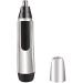 Portable Nose Ear Trimmer Painless Hair Remover Shaver for Face Electric Razor for Women and Men Battery-Operated (Silver)