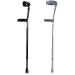 Walking Stick Crutch Adults Crutches Crutches Adjustable with Padded Handles Covers Cane English Adjustable Aluminum Stand Light Weight Gray (Grey) Lucky Star