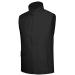 fit space Men's Lightweight Vest Softshell Sleeveless Windproof Jacket with Zipper Pcoket Cycling Travel Hiking Running Golf Black Large