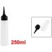 uxcell Plastic Bathroom Barber Capacity Shampoo Squeeze Needle Bottle 250mL White Black - Buy Online on GoSupps.com