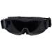 Lancer Tactical CA-223B Airsoft Goggles Interchangeable Lens Kit (Black) - Smoked, Clear, Yellow Lens - Buy Online on GoSupps.com