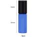 Topsky 24X 5ml Blue Empty Glass Roll-on Bottles with Stainless Steel Rollers for Essential Oils Lotions & Perfumes | International Shipping - Buy Online on GoSupps.com