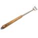 DOM back scratcher with extendable arm and handle made of olive wood Nit ball on the handle