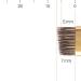 Short Series Eyebrow Brush - Angled Brown Brush for Precise Eyebrow Makeup | International Shipping Available - Buy Online on GoSupps.com