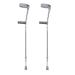 Heavy Duty Forearm Crutches Supports Up to 130kg Closed Cuff Crutches 1 Pair of Lightweight Aluminium Crutches for Adults 10 Stops Adjustable with Sof Lucky Star