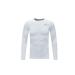 LEAO Youth Boys Compression Shirt Long Sleeve Fleece Quick Dry Sports Baselayer Soccer Baseball Basketball Undershirt White-shirts Large