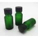 6 Pack Green Glass Boston Round Bottles - 1 Oz with Caps | Perfect for Travel & Essential Oils - Heavy Duty - Buy Online on GoSupps.com