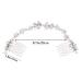 Unicra Wedding Crystal Hair Combs | Bridal Headpiece & Hair Accessories for Brides (Silver) Shop Now! - Buy Online on GoSupps.com