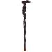 Solid WoodeWalking Cane Wood Canes Cane Elderly Crutches Solid Wood Walking Stick Walker Black and Ebony Hollow Carving Long Available A Run forward