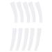 10 pieces of elbow tweezers cover plastic transparent dustproof slip-resistant for eyelashes twilight tip protective cap replacement tweezer protective cover for make-up in beauty salon