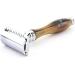 Jag Shaving Double Edge Safety Razor With Resin Leather Case For Men And Women