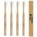 Buy Pack of 4 Sustainable Bamboo Toothbrushes | Eco-Friendly HYDROPHIL - Buy Online on GoSupps.com