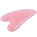 Natural Pink Rose Quartz Stone Guasha Board for SPA Acupuncture Therapy Trigger Point Treatment Jade Stone for Face to Lift Decrease Puffiness and Tighten