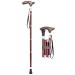 Telescopic Non Slip Crutches Folding Cane Wood Handle Adjustable Crutches Walking Sticks rollator walker Durable Mobility Aid for Arthritis Elderly Seniors & Handicap (Size : Black) The New Warm as