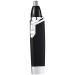 KouRy Small and Portable Hair Repairer Water Resistant Stainless Steel Nose and Ear Hair Trimmer (Black)