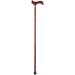 Wooden Cane Solid Walking Stick Wooden Cane Household Old Man Walking Stick Long Handled Crutches Out Walker Walking Stick Red for Elderly Seniors (Color : Red)