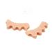 Toe Separator Bunion Pain Relief Pads - Foot Corrector in Beige | International Shipping Available - Buy Online on GoSupps.com