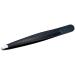 Black Stainless Steel Eyebrow Tweezers with Non-Slip Handle