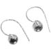 Ear Stud Earrings for Women Gray Ghost Stone Ball Ear Clips Simple Fresh Female Curved Vintage Ear Hook Party Gift e Ear Studs