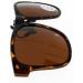 Buy Large Rectangular Brown Polarized Clip-On Sun Protection Glasses | International Shipping Available - Buy Online on GoSupps.com