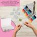 Embroidery Floss Organizer Box with 17 Compartments and 100 Cardboard Bobbins - Cross Stitch Supplies and Storage with Floss Number Stickers - Buy Online on GoSupps.com