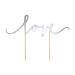 Schnooridoo Cake Topper Cake Decorating Cake Decoration Wedding Birthday (Love silver)