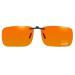 Goiteia Blue Light Blocking Clip On Glasses|Computer and Gaming Clip On Eyeglasses for Better Night Sleep|Anti Eye Strain 99.9% Orange(better Sleep)