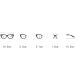 Buy Ltsrll Oversized Reading Glasses | Stylish TR Frame | Blue Light Blocking | Anti-Eye Strain | Presbyopia +100 - Black-Clear - Buy Online on GoSupps.com