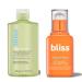 Bliss Radiance & Pore Perfecting Duo: Niacinamide Toner & Vitamin C Serum Pore Minimization Dark Spot Reduction and Skin Brightening Clean Vegan & Cruelty-Free