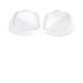 Heel Liner GEL Shock Absorption Heel Protectors Foot Orthotic Inserts Adult Breathable Walk for Plantar Fasciitis and(TransparentS Large)