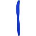 Amscan Blue Plastic Knives - Pack of 100 | Bright Royal Blue | Big Party Pack - Buy Online on GoSupps.com