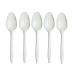 Packpact Pack of 1000 Light-Weight White Disposable Spoons Perfect for Everyday Use. Convenient and Affordable Disposable Utensils Ideal for Parties Picnics and Catering Events.