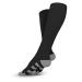 Go2 Compression Socks for Men Women Nurses Runners| Medium Compression Stockings Black Medium