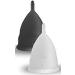 Blossom Menstrual Cup - Reusable Silicone Period Cup Set (Small White & Large Black) | Eco-Friendly Alternative to Tampons | Comfortable & Safe Menstrual Care - Buy Online on GoSupps.com