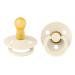 BIBS Pacifiers | Natural Rubber Baby Pacifier | Set of 2 BPA-Free Soothers | Made in Denmark | Ivory | Size 6-18 Months 6-18 Month Ivory Color