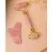 Buy Rose Quartz Roller & Gua Sha Set | Anti-Aging Skin Care for Wrinkles Fine Lines & Dark Circles | Pink Jade Massager for Toning & Tightening - Buy Online on GoSupps.com