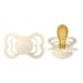 BIBS Pacifiers - Supreme Collection | BPA-Free Baby Pacifier | Made in Denmark | Set of 2 Ivory Color Premium Soothers | Size 6-18 Months