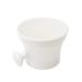 Razor with soap cup bowl cup for shaving brush male face cleaning mug cup tools for shaving brushes (white)