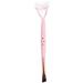 Simple And Convenient Makeup Brush Cosmetic brush Double-end Eyelash Comb Arced Steel Teeth with Angled Brow Brush/Eyeliner Brush eyebrow brush Black - Buy Online on GoSupps.com