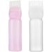 White Brush Bottle with Comb - Professional Hair Color Dyeing & Highlighting Tool | Oil Applicator for Roots - Buy Online on GoSupps.com