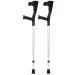 COKVBSKZ LRVTREC Forearm Crutches Adjustable Forearm Crutches - Handle Lightweight Cuff Crutch - Adjustable 14 Height Adjustable Stops - for Standard and Tall Adults Lightweight Arm Crutch (Color :