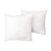 IZO All Supply Square Sham Stuffer Throw Pillow Insert White 16 by 16 Inches Pack of 2 16 Inchx16 Inch of 2