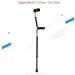 Forearm Crutches Adjustable Forearm Crutches Shock Absorbing Walking Stick Flexible Underarm Elbow Crutch Lightweight 10 Adjustable Rows with Comfortable Grip Lightweight Arm Crutch Journey - Buy Online on GoSupps.com