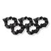Kitsch Black Satin Sleep Hair Scrunchies 5 ct