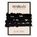 The Hair Edit Black Ruched Ribbon Scrunchies 4 ct