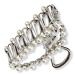 Scünci Elite Classic Silver-Finish Claw Hair Clip