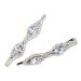Scünci Elite Rhinestone Bobby Pins Silver 2 Pieces 2 ct